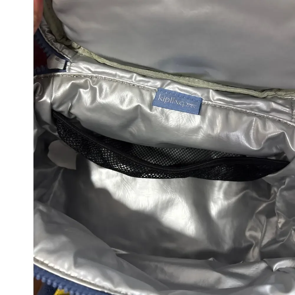 Kipling Blue Graham Insulated Lunch Bag Crossbody Work Travel Essential School